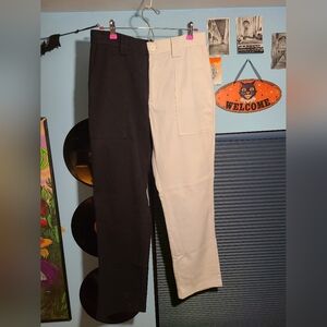 Fashion Brand Company black and white split pants